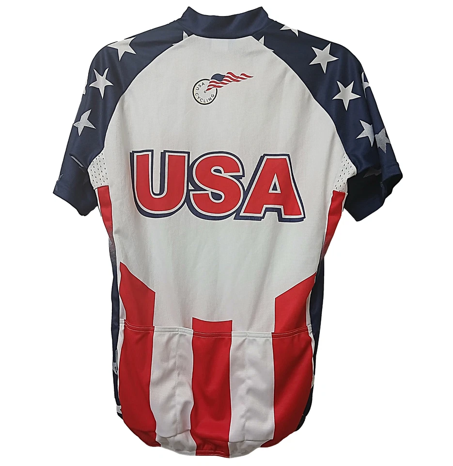 Camiseta de ciclismo BioRacer para hombre equipo mediano Highroad y Slipstream EE. UU. manga corta Foto 2 de 4