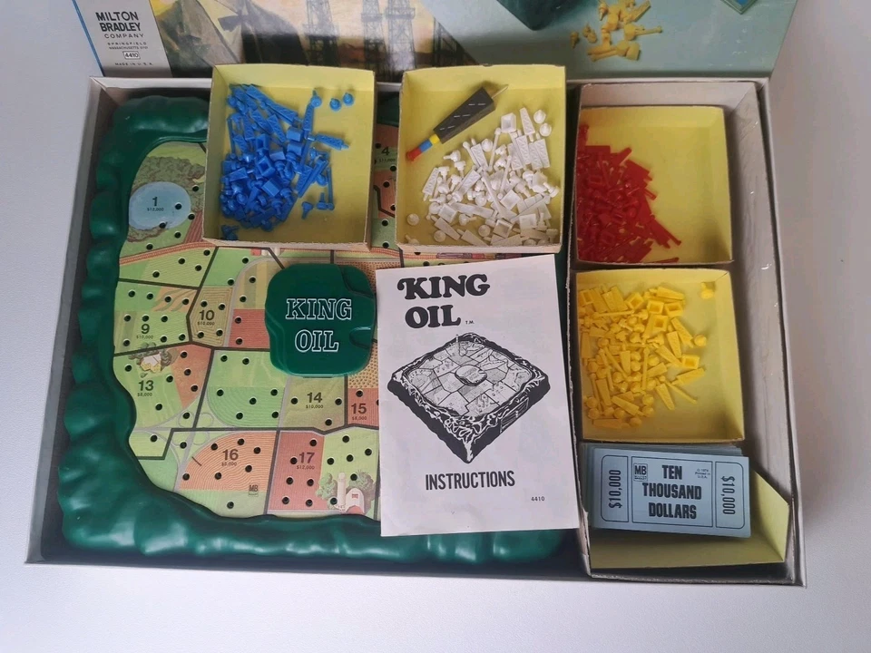 1974 King Oil Board Game by Milton Bradley Complete! FREE SHIPPING - Image 4 of 4