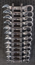 397904 - Matco 12pc 72 Tooth Metric Stubby Ratcheting Wrench Set - S7GRBSM12