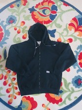 Pro Club Heavyweight Full Zip Black Fleece Hoodie Men's Size M Long Sleeve