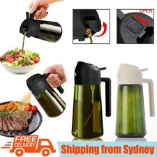 2 in 1 Olive Oil Sprayer Dispenser Cooking Baking BBQ Spray Bottle Kitchen Tool