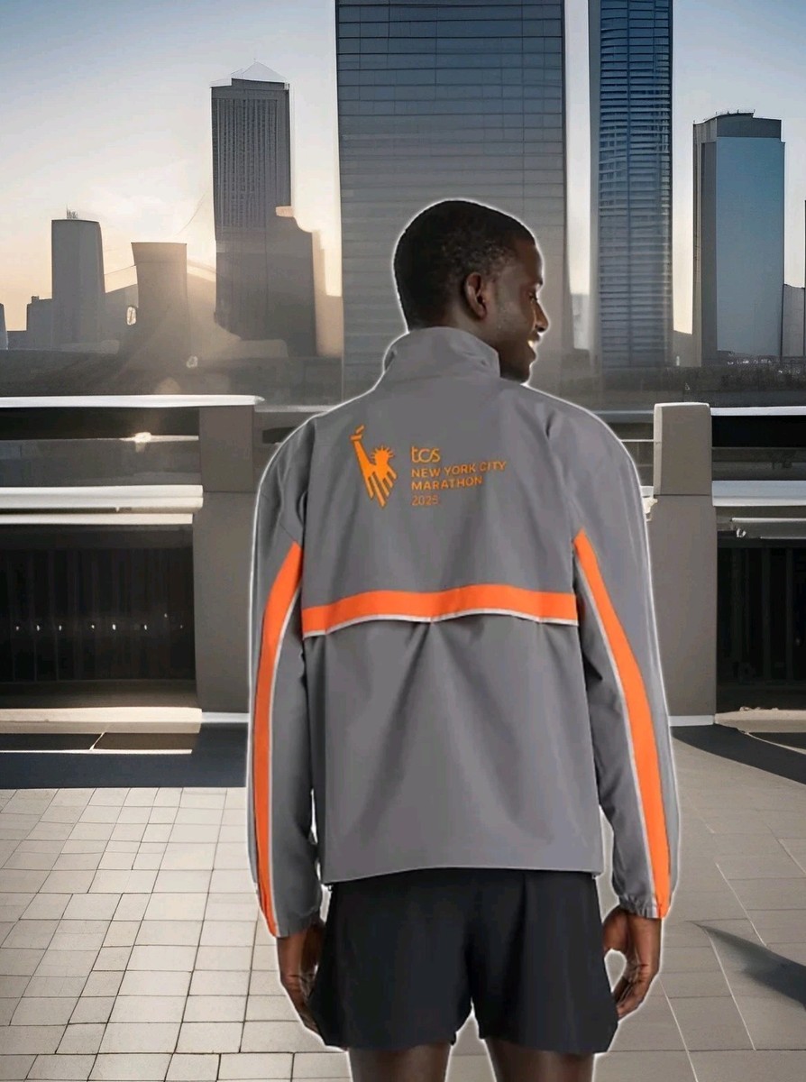 Mens New Balance NYC Marathon 2025 Reflective Stretch Woven Jacket