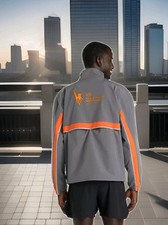 Mens New Balance NYC Marathon 2025 Reflective Stretch Woven Jacket Sz XL