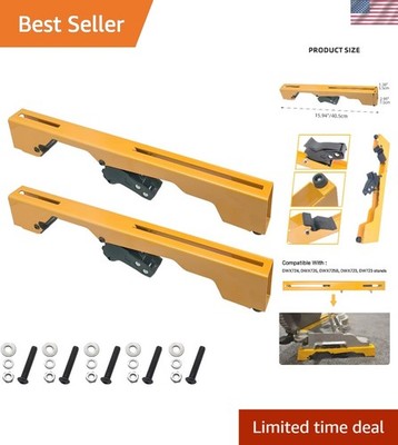 Compact Miter Saw Mounting Brackets - 2 Pack with Easy Installation Features