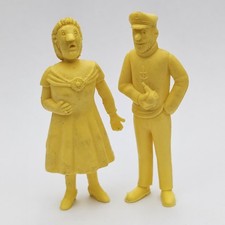 1973 ESSO Hergé Tintin TIM & STRUPPI Figuren KAPITÄN HADDOCK & BIANCA CASTAFIORE