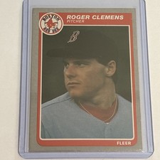 Roger Clemens - 1985 Fleer #155  Rookie RC - Boston Red Sox