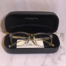 Coach HC6166U 5111 Crystal Clear Transparent Eyeglass Frames 54-18-145