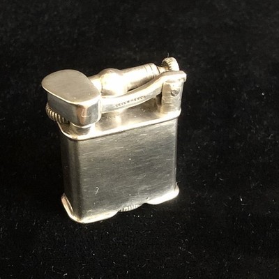 Vintage Small MEXICO Silver LIFT Arm Pocket Lighter Over 1oz Polished Silver L9 