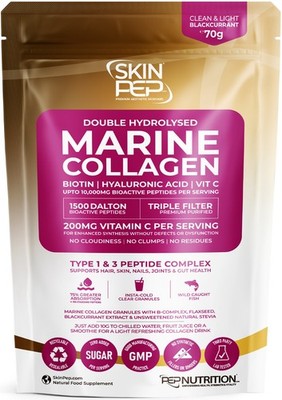 SkinPep Marine Collagen Peptide | Hyaluronsäure | Vitamin C | 1500 Dalton