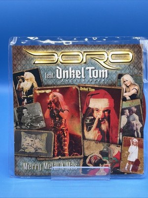 Doro feat Onkel Tom Angelripper Merry Metal X-Mas 7  Vinyl Clear Red