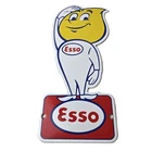 Vintage Esso Gasoline Porcelain Sign - Oil Drop Gas Service Station Auto Sign