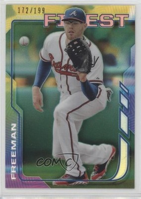2014 Topps Finest Green Refractor 172/199 Freddie Freeman #45 0lm