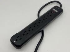 Tripp Lite 7 Outlet Surge Protector Power Strip 12ft Cord Black TLP712B TESTED