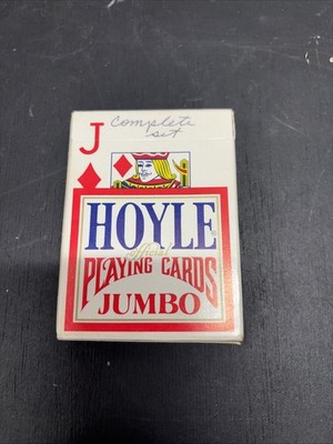Vintage Hoyle Playing Cards Jumbo Nevada Finish Plastic Coated Plus 4 Incomplete