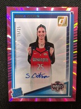 Sonia Citron 2025 Donruss WNBA Rated Rookie Auto Pink Laser /25 #87