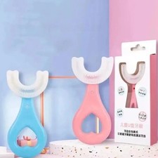 Set of 2 U-Shaped Kids Toothbrush Baby Teeth Cleaning  Oral Care Instrument