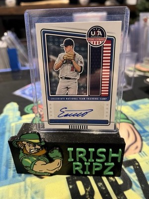 2023 Panini USA Baseball Stars & Stripes Emmett Olson (Blue Ink) #CNTC-EO Auto