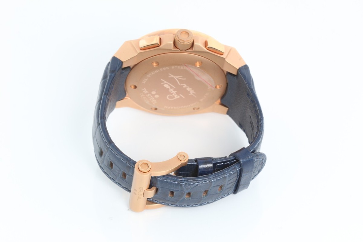 TW Steel Men's CE4004 CEO Tech Blue Chronograph Kivanc Edition