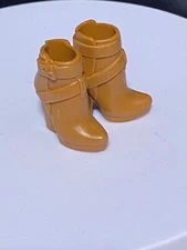 2017 Barbie Fan Club Brown Ankle Boots Heels Shoes BFC Welcome Gift HTF