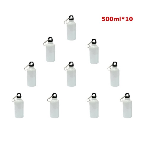 10 Stück 500 ml Reise Weltraum Tasse Wärmeübertragung Rohling Beschichtetes Aluminium Sport Wasserkocher - Bild 1 von 5