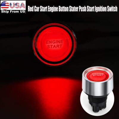#ad 50A Start Push Button Switch Vehicle Car Engine Start Button Ignition Switch 12V $12.78