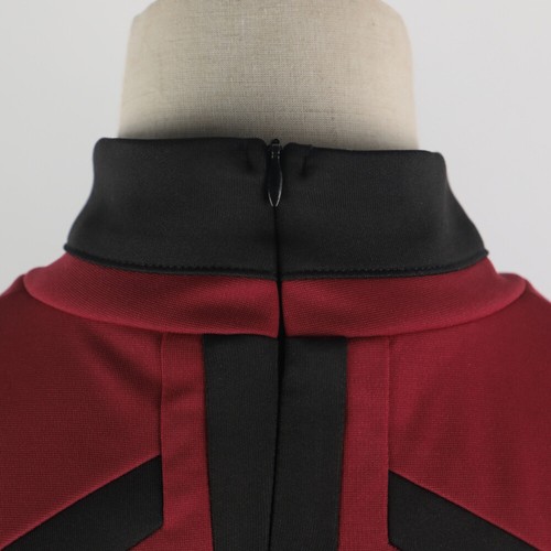 Admiral JL Picard Uniform Cosplay Startfleet Red Gold Blue Women Top Shirts Gift - Picture 6 of 12