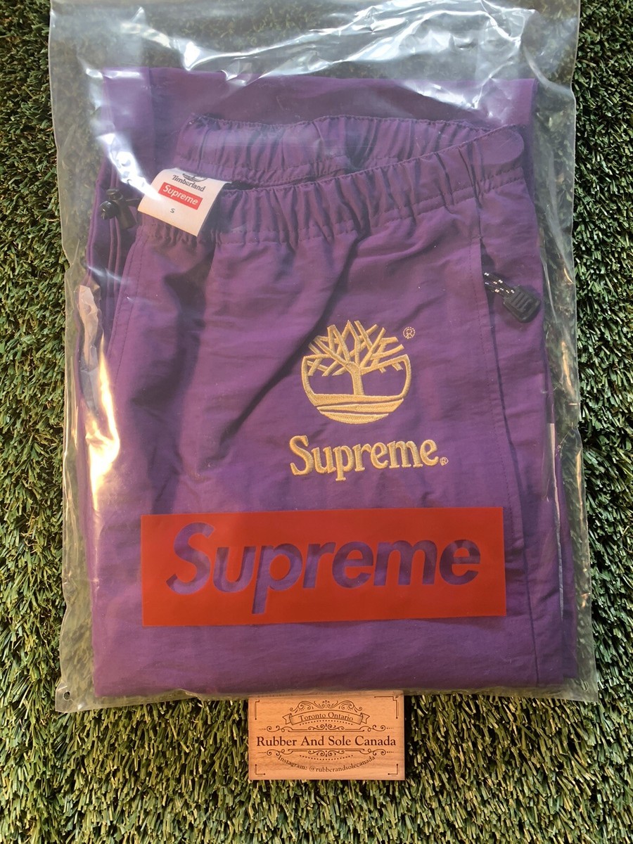 Supreme X Timberland Reflective Taping Track Pants Size Small Mens