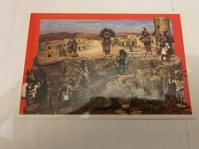 c.1970's Replica of A Hopi Indian Village Postcard