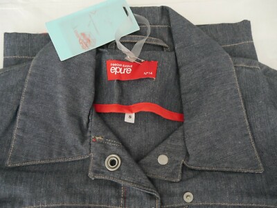 EPURE Long Denim Jacket Model Trafik Size S 36/38 New Value 120 