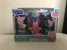 NIB PEPPA PIG SOAP  SCRUB SET