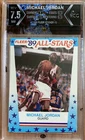 1989 Fleer RCG 7.5 Sticker Michael Jordan All Star Revolution Card Grading 3 psa