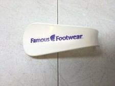 Famous Footwear Hard Plastic Shoe Horn Vintage Advertising Promo Item