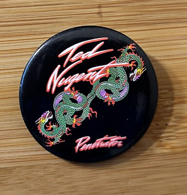 Ted Nugent Penetrator 1984 Tour Pinback/Button