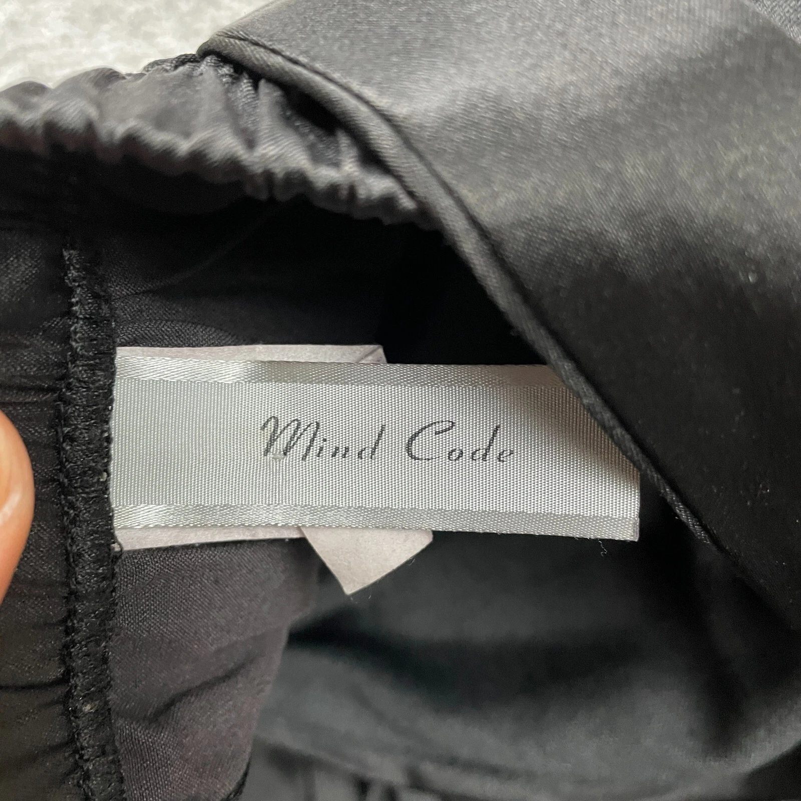 VETEMENTS Mind Code Mini Abito Raso Donna Piccolo Nero Halter Senza Schienale Pieghettato Sweetheart