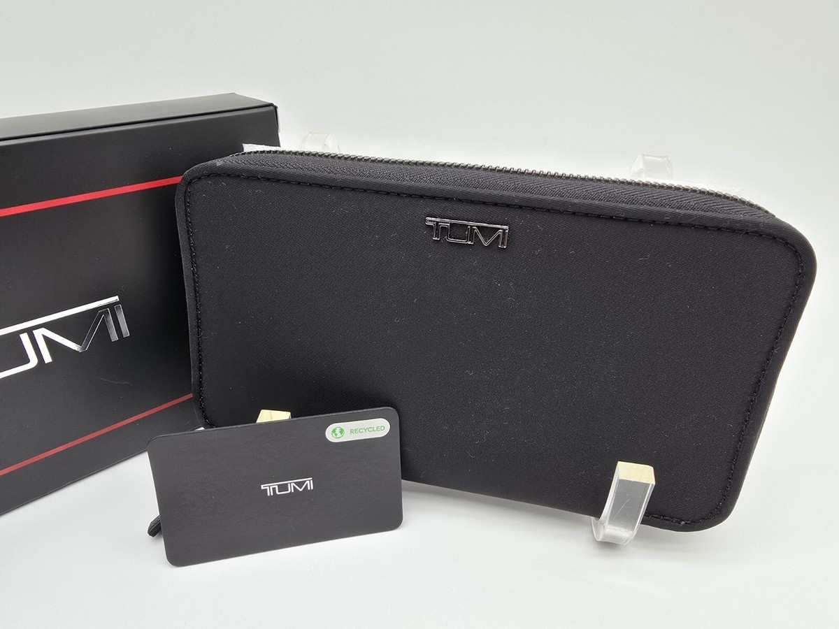 NIB TUMI Voyageur Small Zip Around Organizer Wallet Black