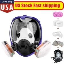 17 in 1 Full Face Gas Mask Facepiece Respirator For Painting Spraying 6800 6000