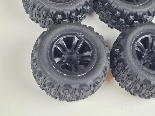 MJX Hyper Go Wheels Tires 16300B With Washers 12mm Hex 1/16 Scale RC Truck NEW - Picture 5 of 13