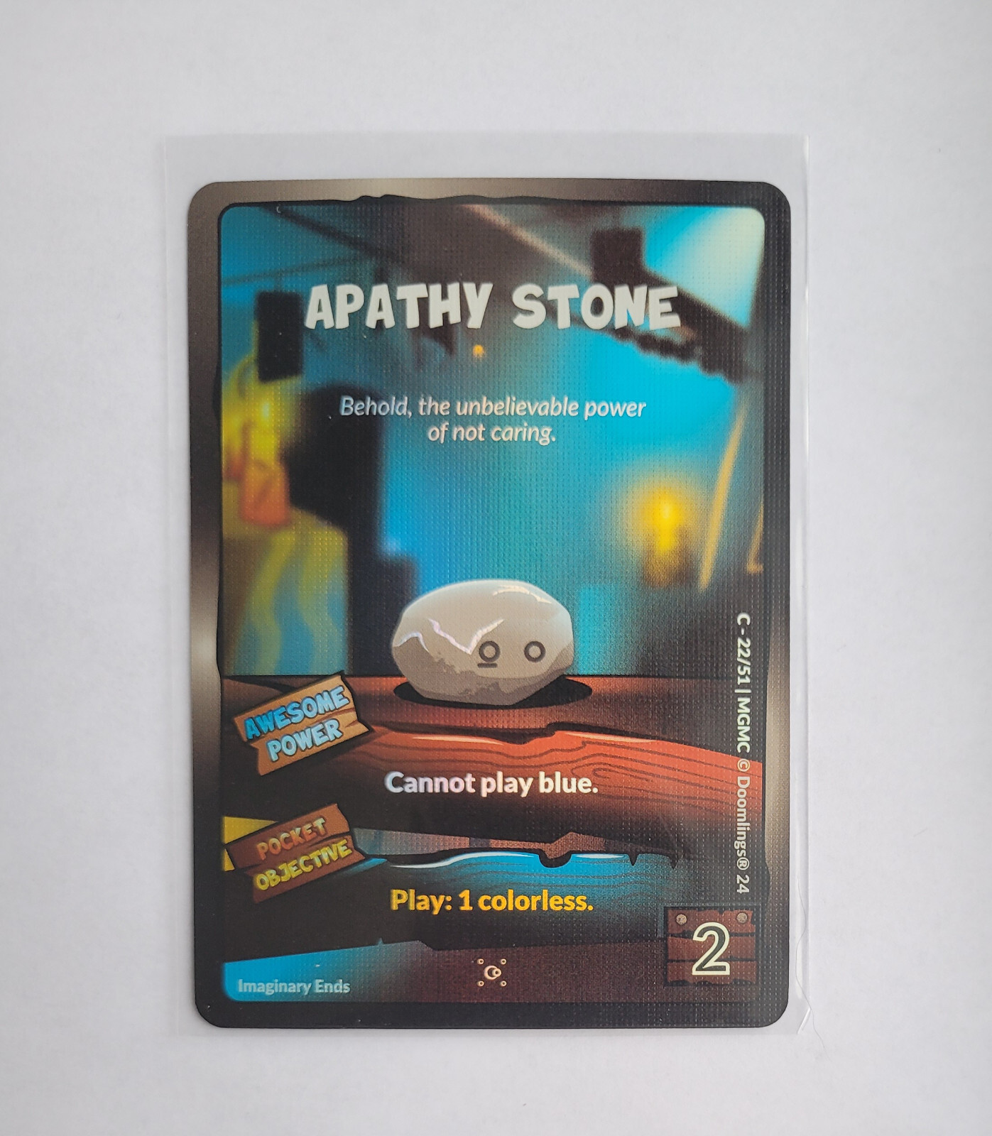 Doomlings Imaginary Ends Holofoil Apathy Stone 22/51 Magical Merchants