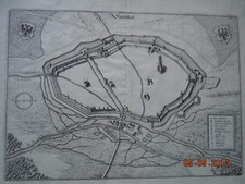 Orig. Kupferstich Schlettstadt Elsass Selestat Antik