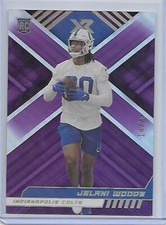 2022 Panini Xr Purple foil RARE JELANI WOODS Indianapolis Colts rookie 146 18/25