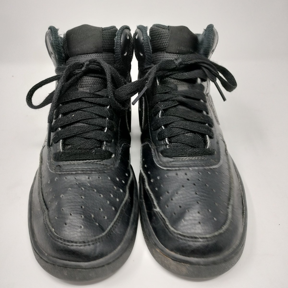Nike Shoe Men\'s 8 Court Vision CD5466-002 Triple Black Mid Training Sneakers 1b0c8643bcfbad3034df7fe56ed541  main image 4