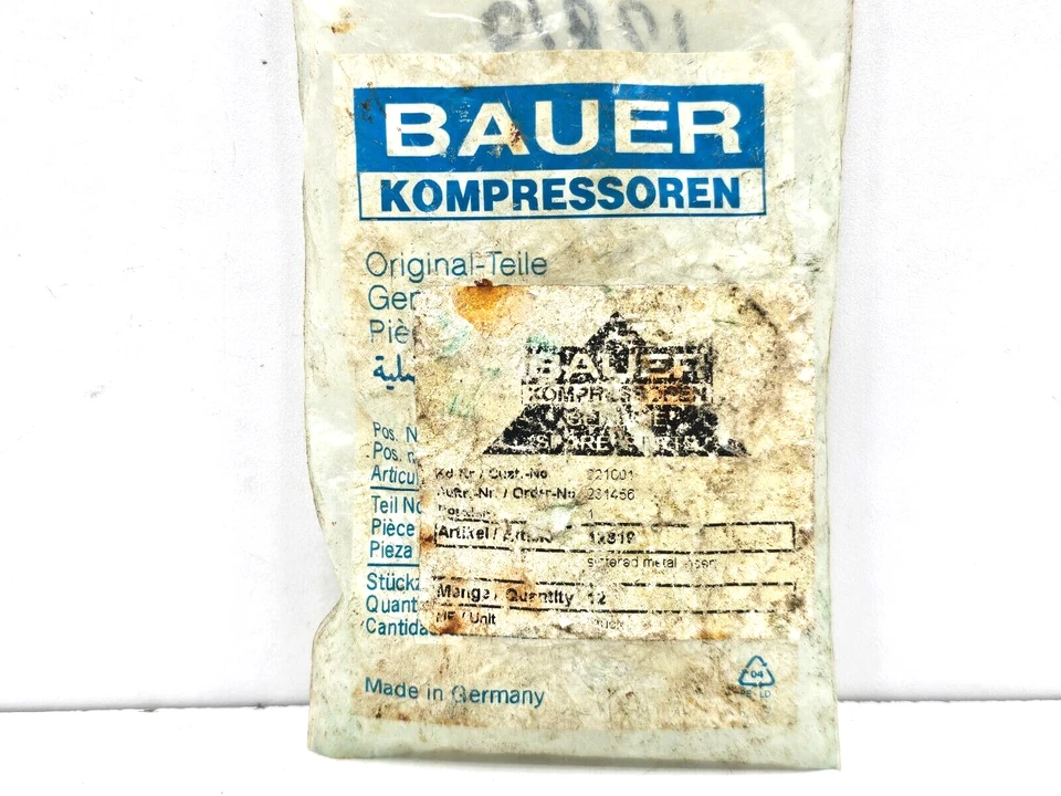 LOTE DE 6 INSERTOS DE METAL SINTERIZADO 12819 BAUER Foto 4 de 4