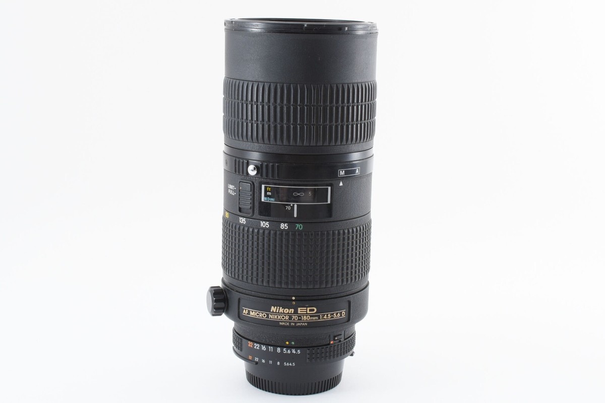 Nikon AF Micro Nikkor 70-180mm F/4.5-5.6 D Lens w/Hood MIJ Tested