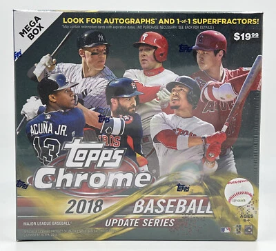 2018 Topps Chrome Update Mega Box - FACTORY SEALED - Soto Ohtani Acuna RC Auto