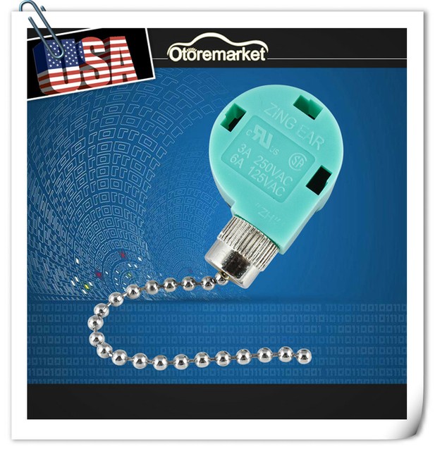 Zing Ear Ze 268s6 4 Wire 3 Speed Pull Chain Switch Control For