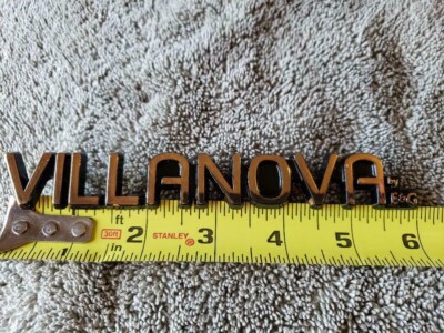 1 BRAND NEW 24K GOLD PLATED VILLANOVA CAR METAL EMBLEM GOLD PLATED