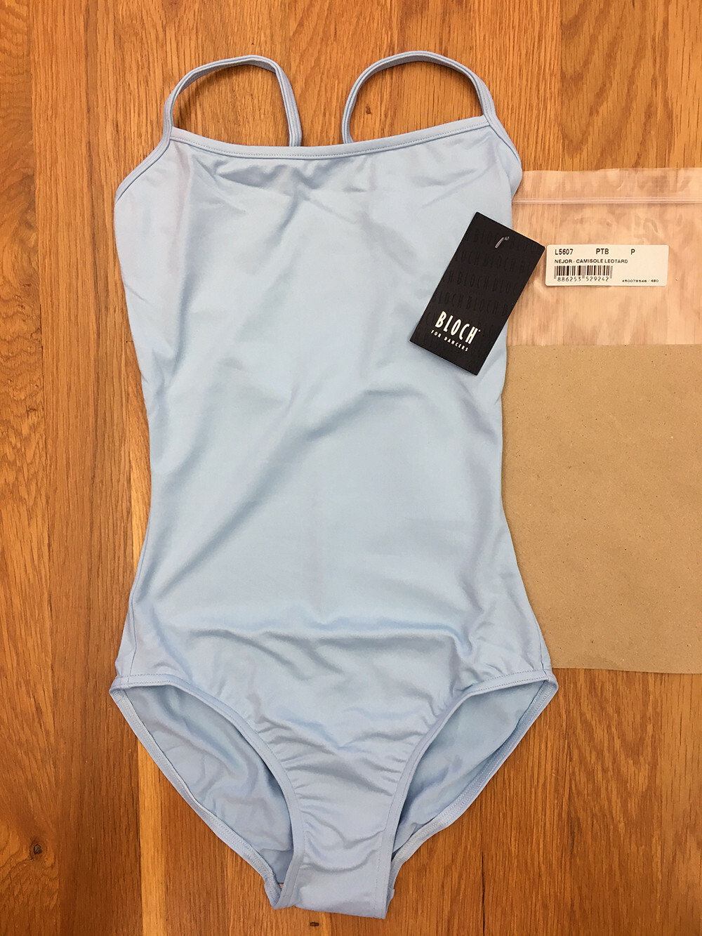 NEW! Bloch Adult Essential Pastel Blue Camisole Leotard Style No: L5607 Petite