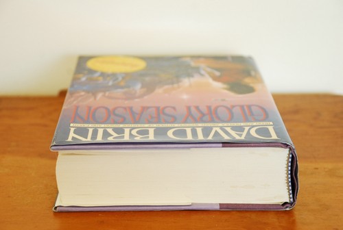 SIGNED Glory Season by David Brin (1993, Hardcover DJ 1st/1st G+/VG) - Picture 3 of 9