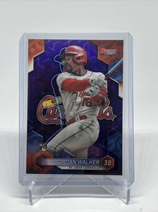 2023 Bowman's Best Jordan Walker RC Rookie Purple Refractor /250 Cardinals #65