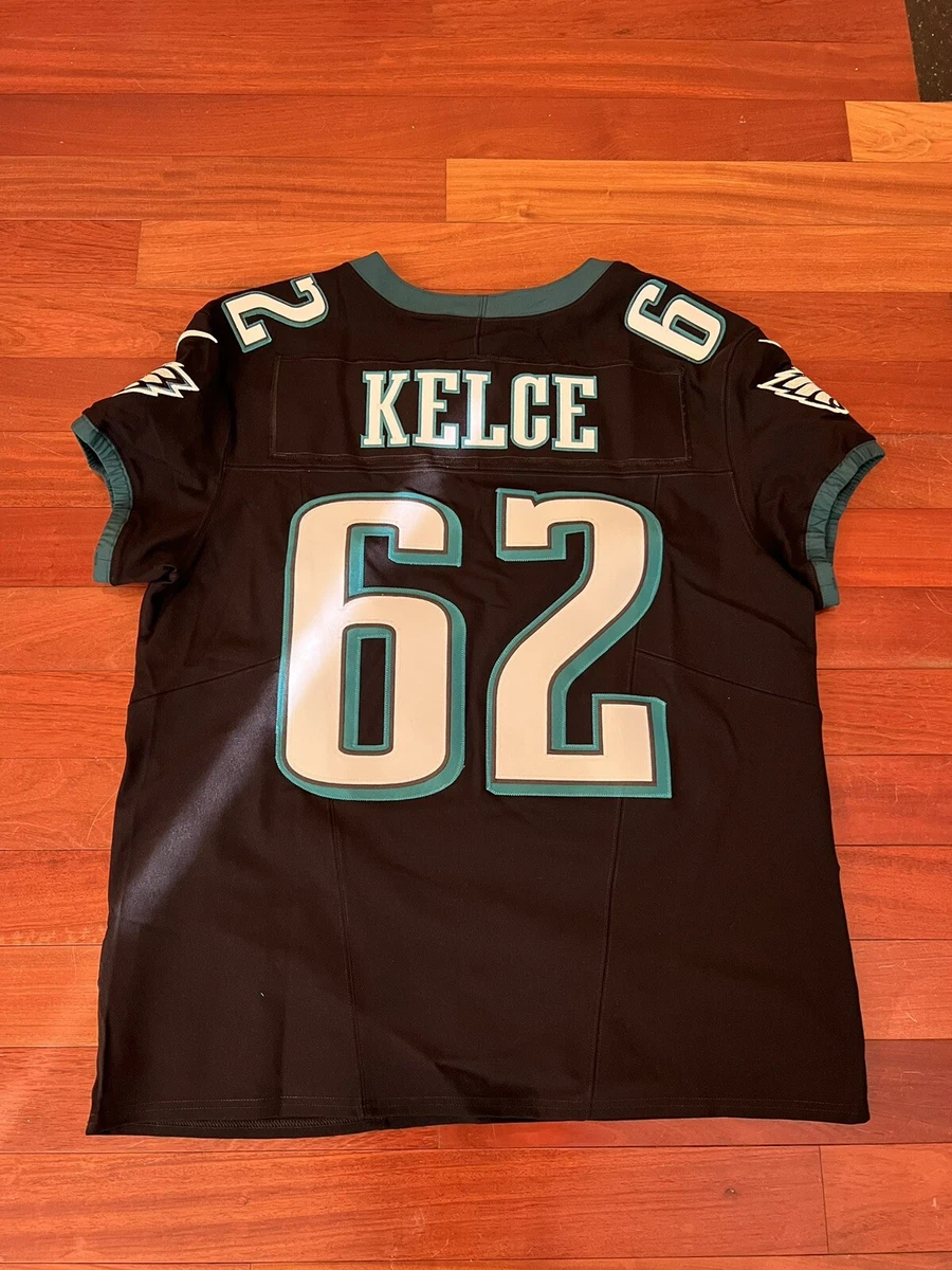 Nike Philadelphia Eagles No62 Jason Kelce Black Super Bowl LII Men's Stitched NFL Limited 2016 Salute To Service Jersey